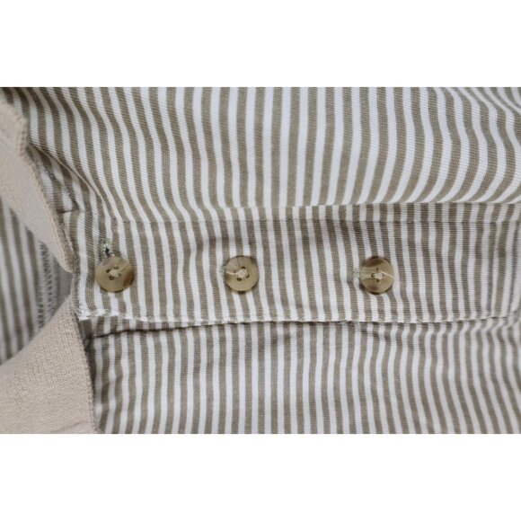 Vintage 90s Mens Large Rayon Gabardine Block M University of Michigan Golf Polo - Picture 5 of 14